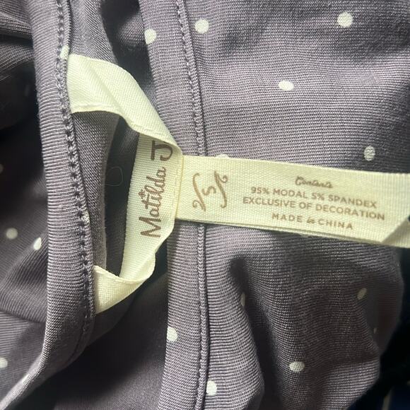 Matilda Jane Wonderment Sunshine Perfect in Purple Peplum Polka Dot Top - Picture 5 of 5